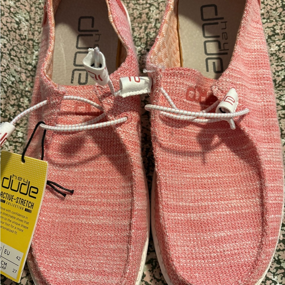 Hey Dude Active-Stretch Pink Shoes